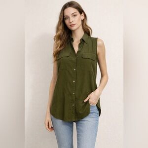 NWOT Express embroidered sleeveless Portofino sz XS